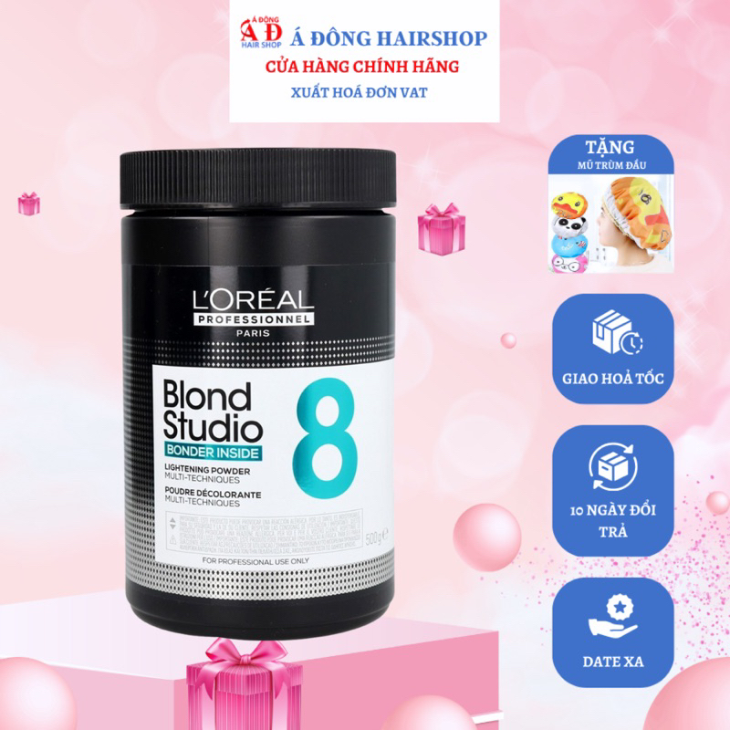 Bột tẩy tóc cao cấp loreal pro blond studio nâng sáng 8 cấp độ 500g
