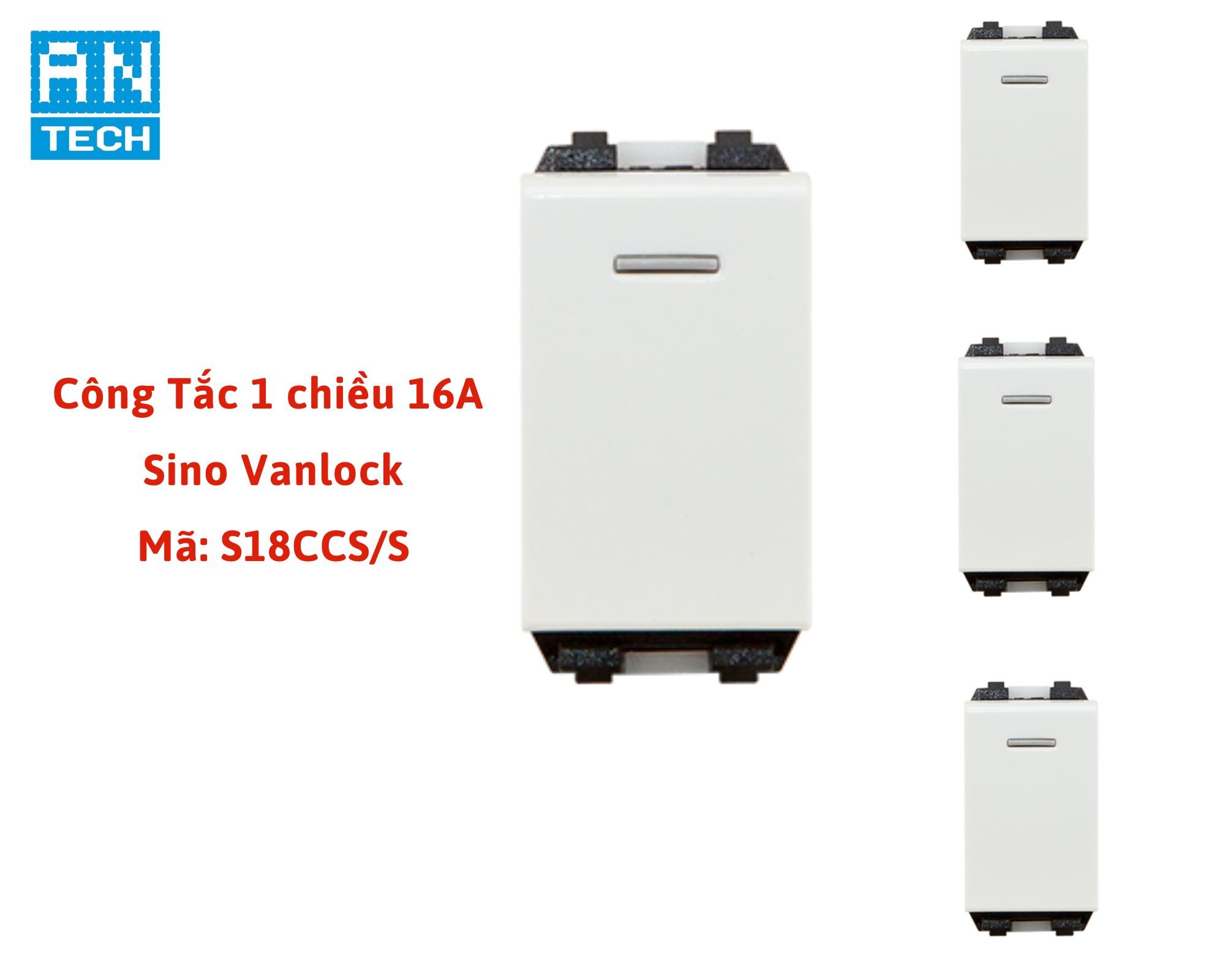 Công tắc 1 chiều ,2chiều dòng S18CC sino