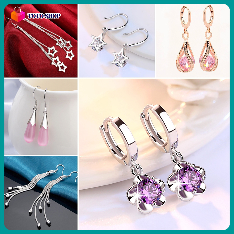 Bông tai tổng hợp 30 mẫu xinh xắn sang chảnh thanh lịch GP466 xuân hè đi dạo sành điệu tua rua trang nhã Hàn Quốc BSTKL - [VATK]