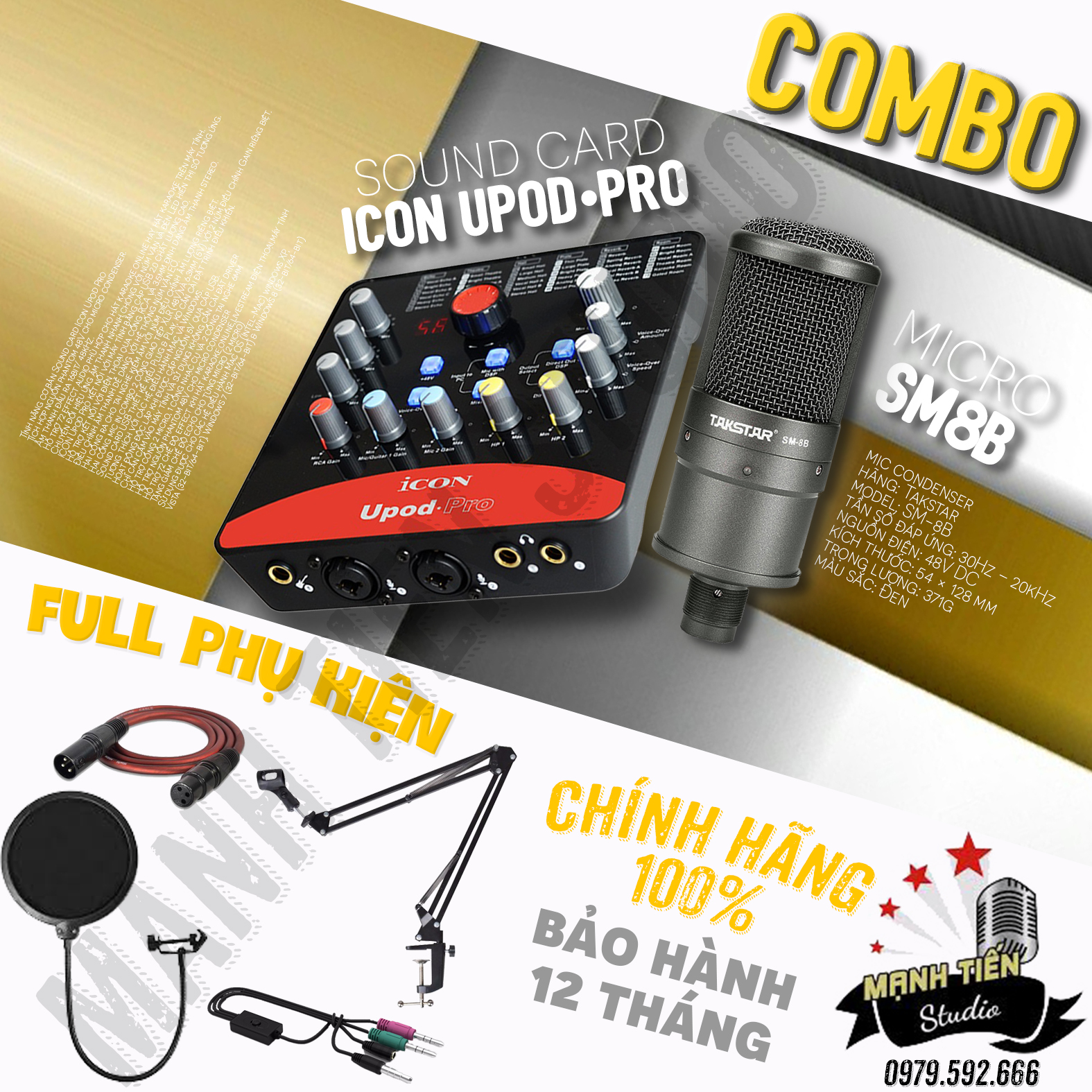 XẢ KHO] Combo Micro Takstar PC-K320 + Soundcard Icon Upod Pro + full phụ  kiện, hát karaoke, thu âm phòng thu chuyên nghiệp, livestream bán hàng fb,  live bigo,cc talk, lazlive, bộ