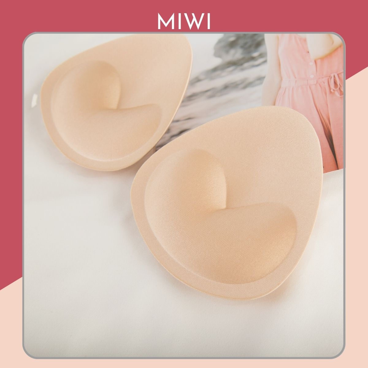 Miếng độn nâng ngực tam giác dán áo bra bikini Miwi