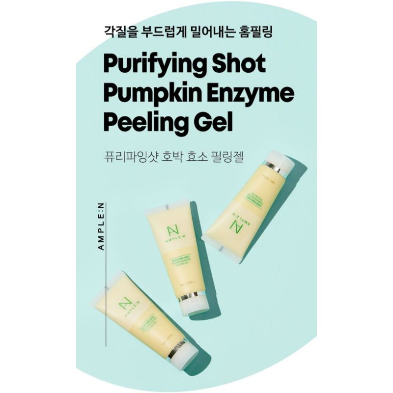 Tẩy Da Chết Bí Đỏ Ample:N Purifying Shot Pumpkin Enzyme Peeling Gel