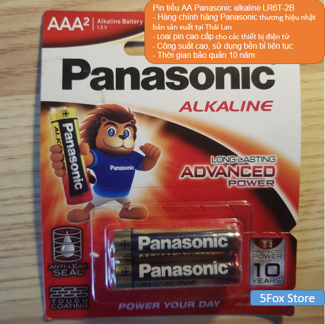 Pin aaa panasonic alkaline lr03t-2b chính hãng