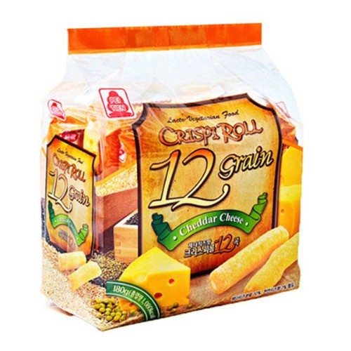 Bánh Quy Dinh Dưỡng 12 Loại Ngũ Cốc (Vị Phô Mai) PeiTien Crispi Roll 12 Grain (Gói 180g)