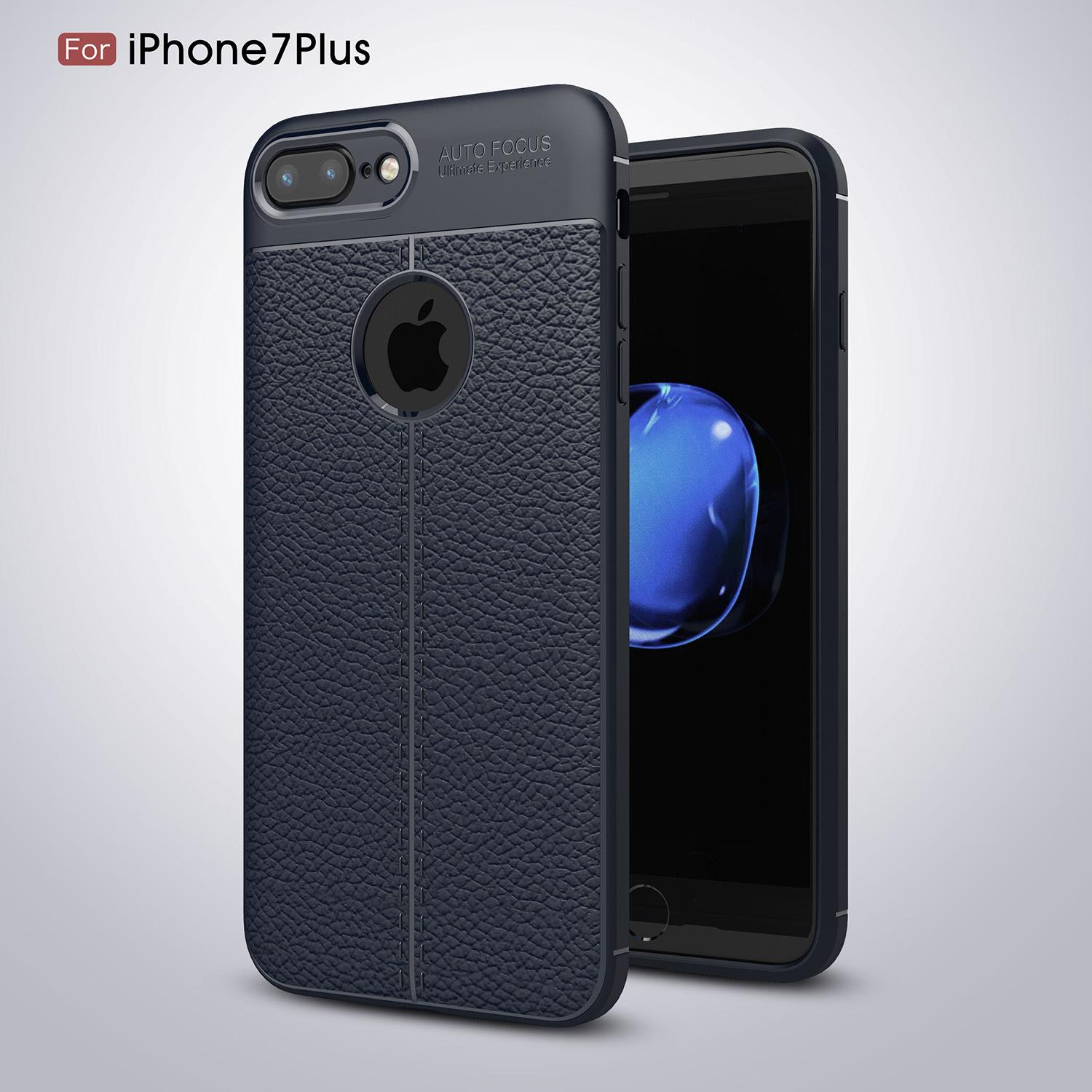 Ốp lưng dẻo giả da Auto Forcus dành cho Iphone 7plus/8plus