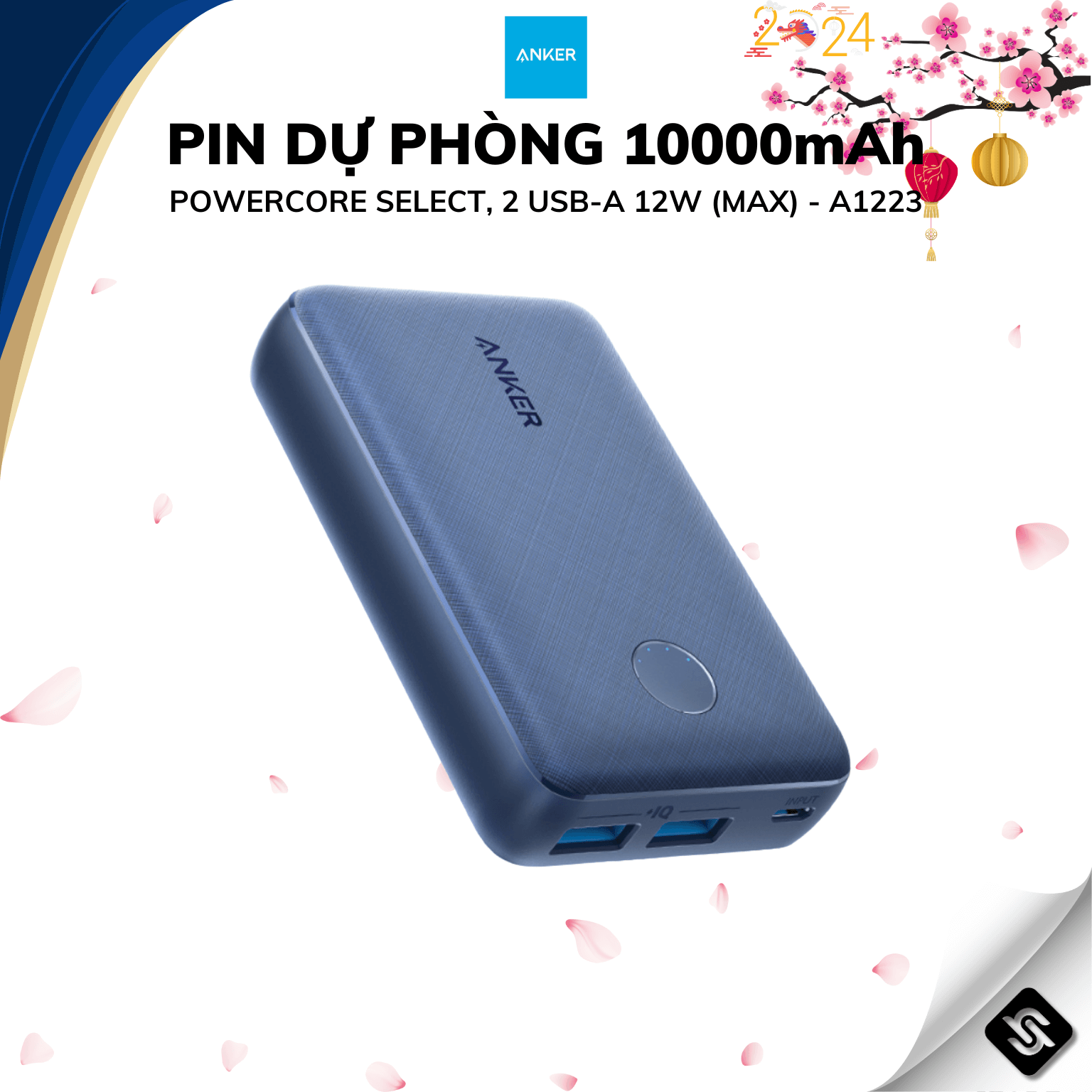 Pin sạc dự phòng Anker PowerCore Select 10000 - A1223