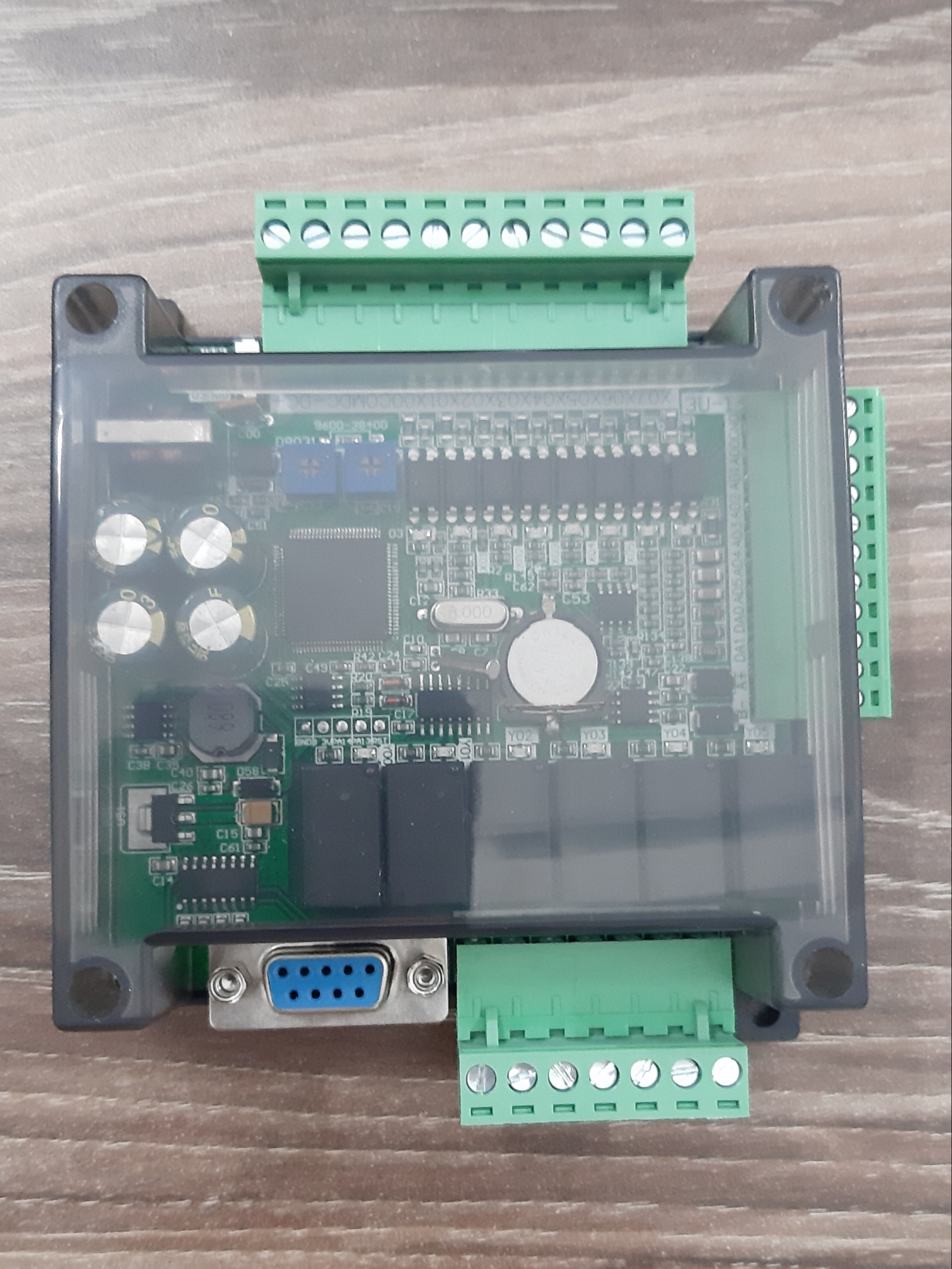 [HCM]PLC Board FX3U-14MR 6AD 2DA-RS485 ( có Pin)