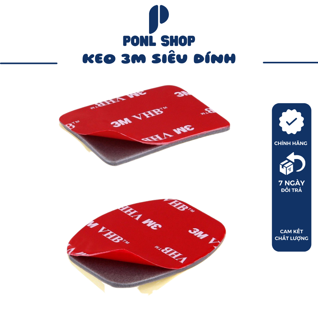 Băng Keo 2 mặt 3M dán siêu dính, siêu chắc, dùng dán đế Camera hành trình, dùng trong sinh hoạt gia đình