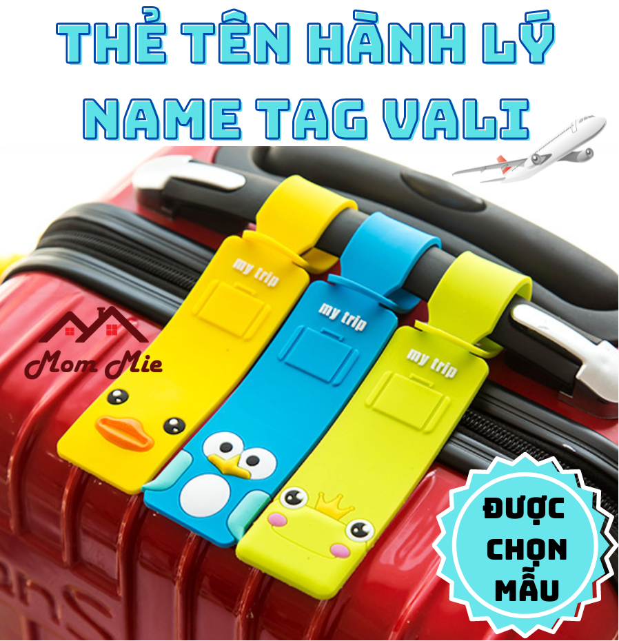 [MỚI] Thẻ tên vali, name tag vali, balo, hành lý du lịch bằng nhựa dẻo nhiều mẫu dễ thương - M106, M127, J138