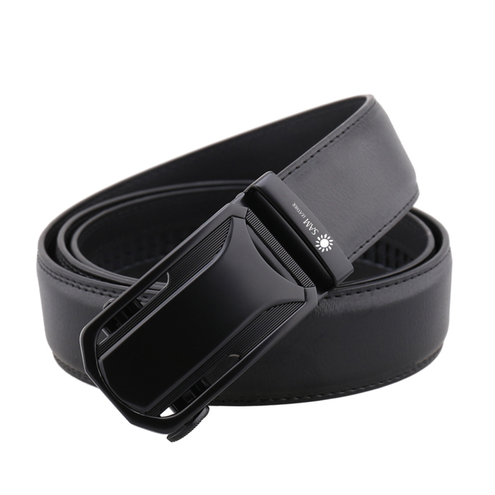 [ SAM Leather ] Dây Nịt Nam SFDN201 - Thắt Lưng Nam Da Bò Cao Cấp/ Mặt Khoá Thắt Lưng Hợp kim kẽm Không Gỉ, Men's belts Mới