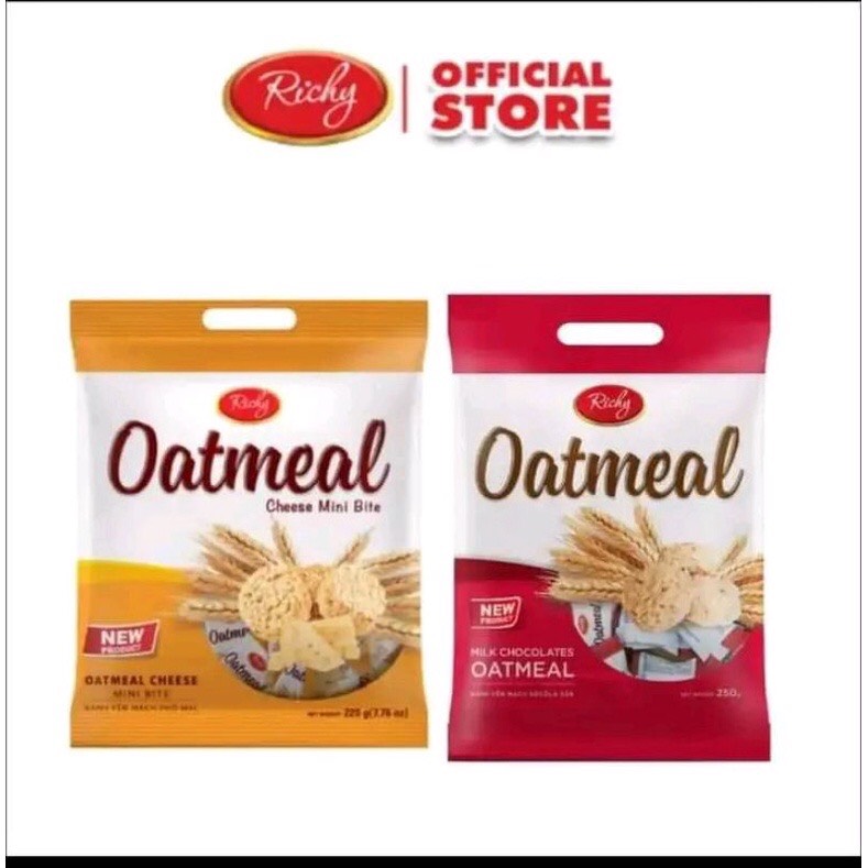 BÁNH YẾN MẠCH SỮA RICHY OATMEAL MINI BITE - GÓI 250G