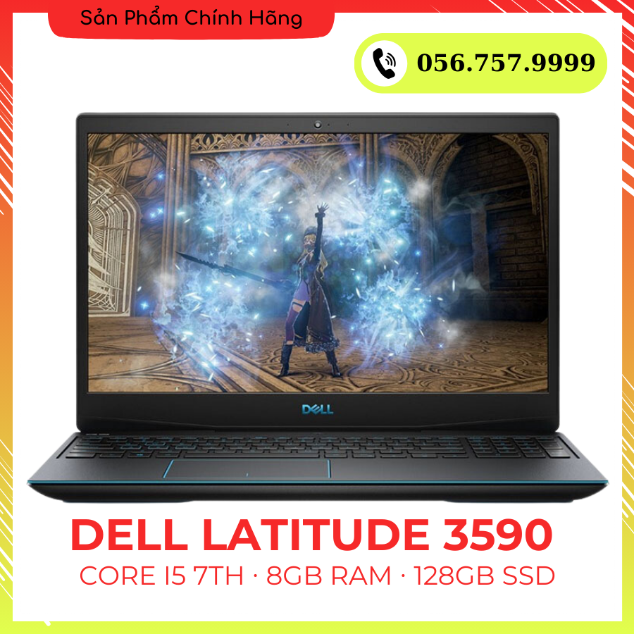 Laptop Dell Latitude 3590 Màn hình cảm ứng- intel Core i5 7200U- Ram 8GB- Ổ cứng 256GB SSD- Màn hình cảm ứng 15.6 inches. Bảo hành 12 tháng