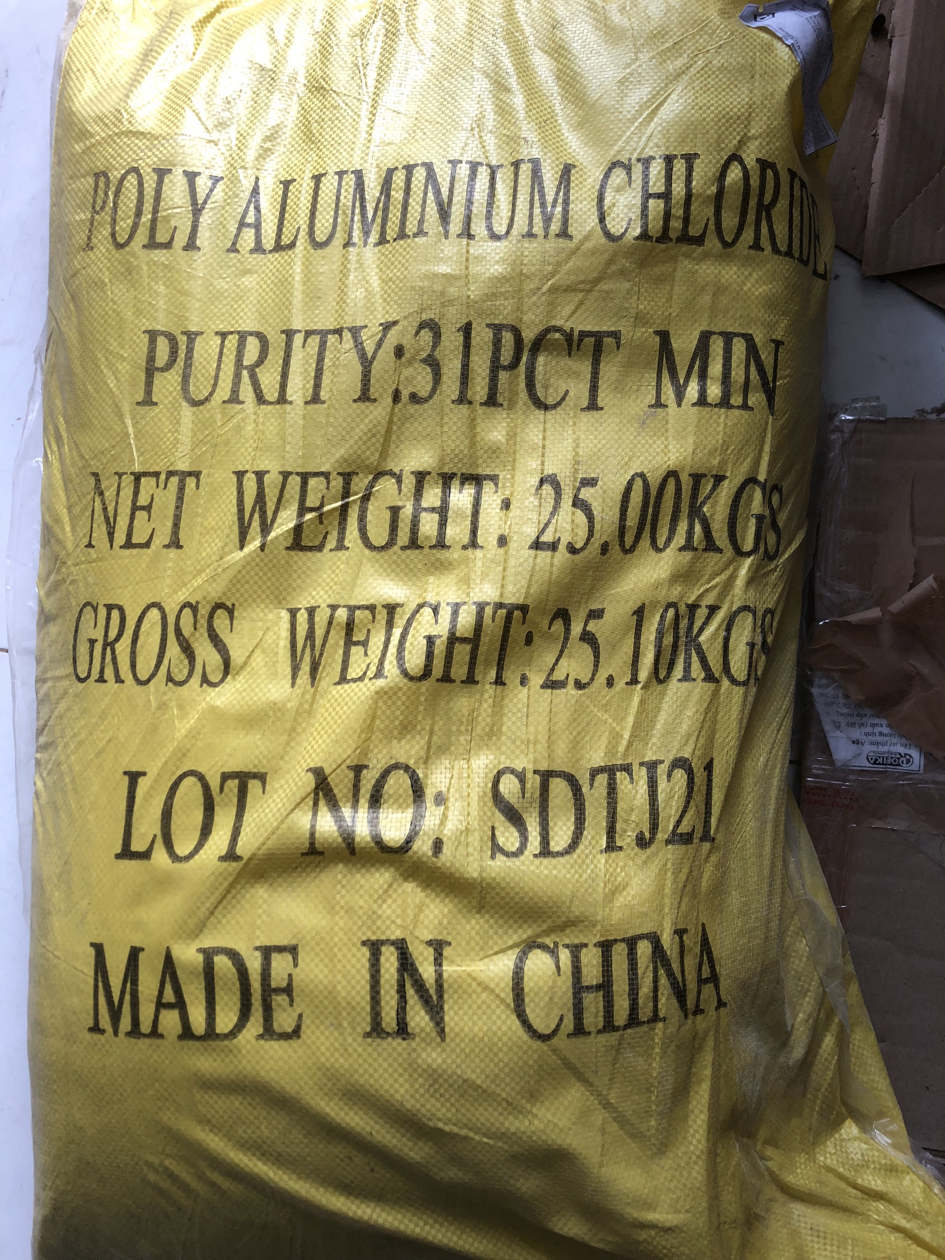 5kg - pac 31% lắng cặn làm trong nước -pac trắng#pac 5kg. hàng chiết lẻ từ bao 25kg.