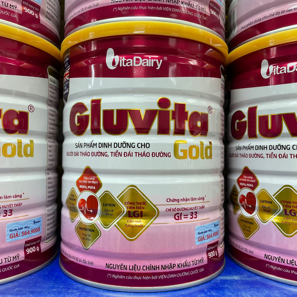Sữa bột Gluvita Gold 900g - Vitadairy