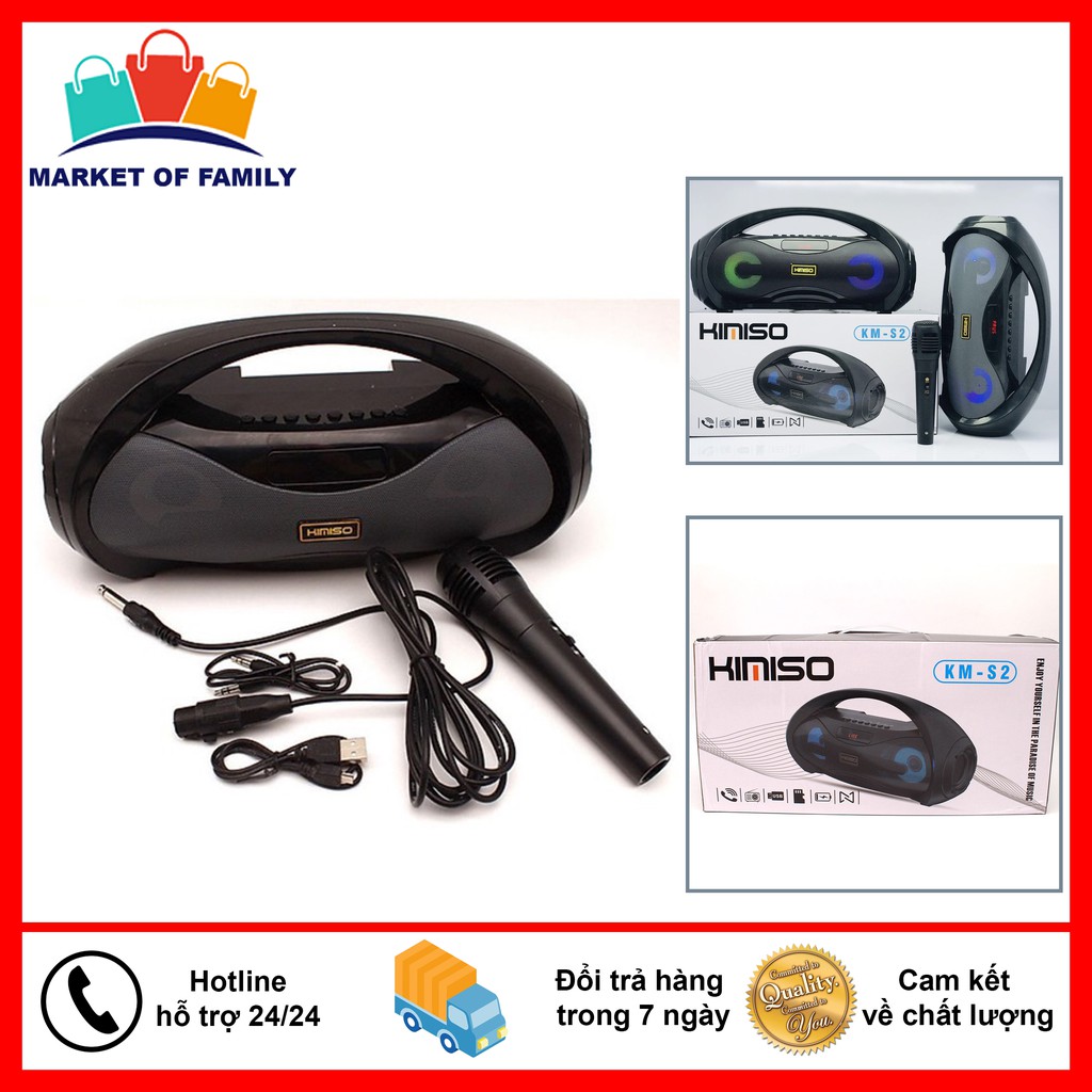 [HCM]Loa bluetooth Kimiso KM-S2  Loa xách tay Kimiso Siêu BassPIN 10000mAhLoa bluetooth karaoke Âm Lượng Lớn MỞ MAX ÂM LƯỢNG KHÔNG RÈ