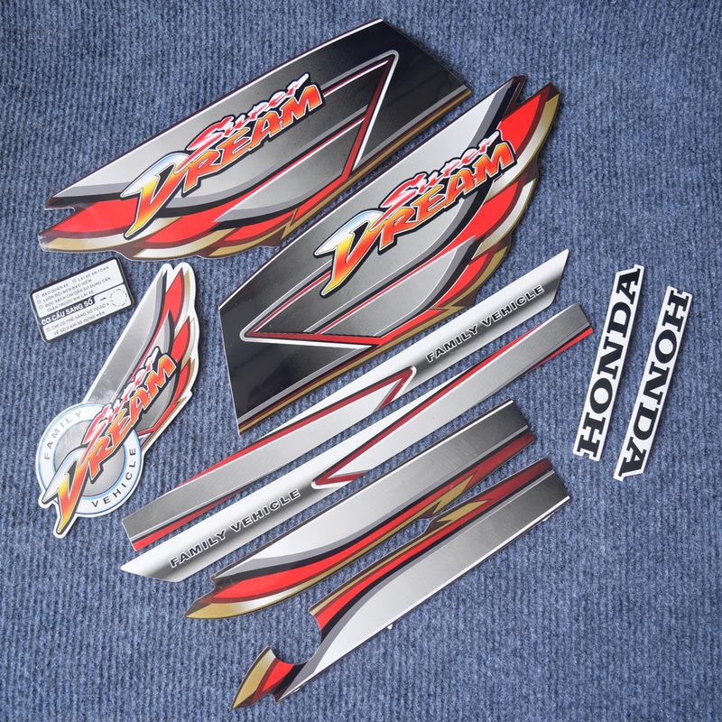 Tem trang trí xe máy SUPER DREAM 2008, TEM 3 LỚP