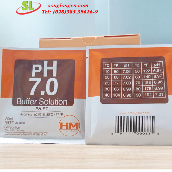 Calibration solution PH7 and PH4