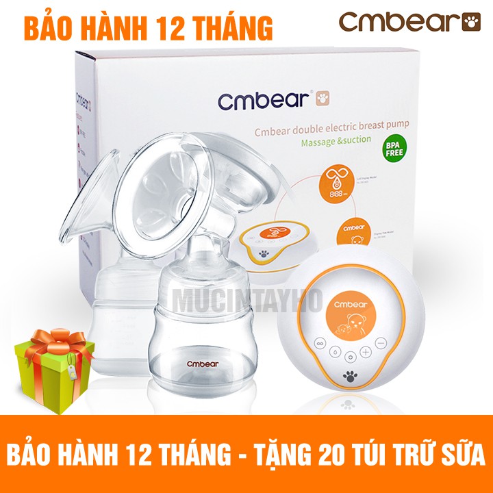 Máy hút sữa điện đôi Cmbear