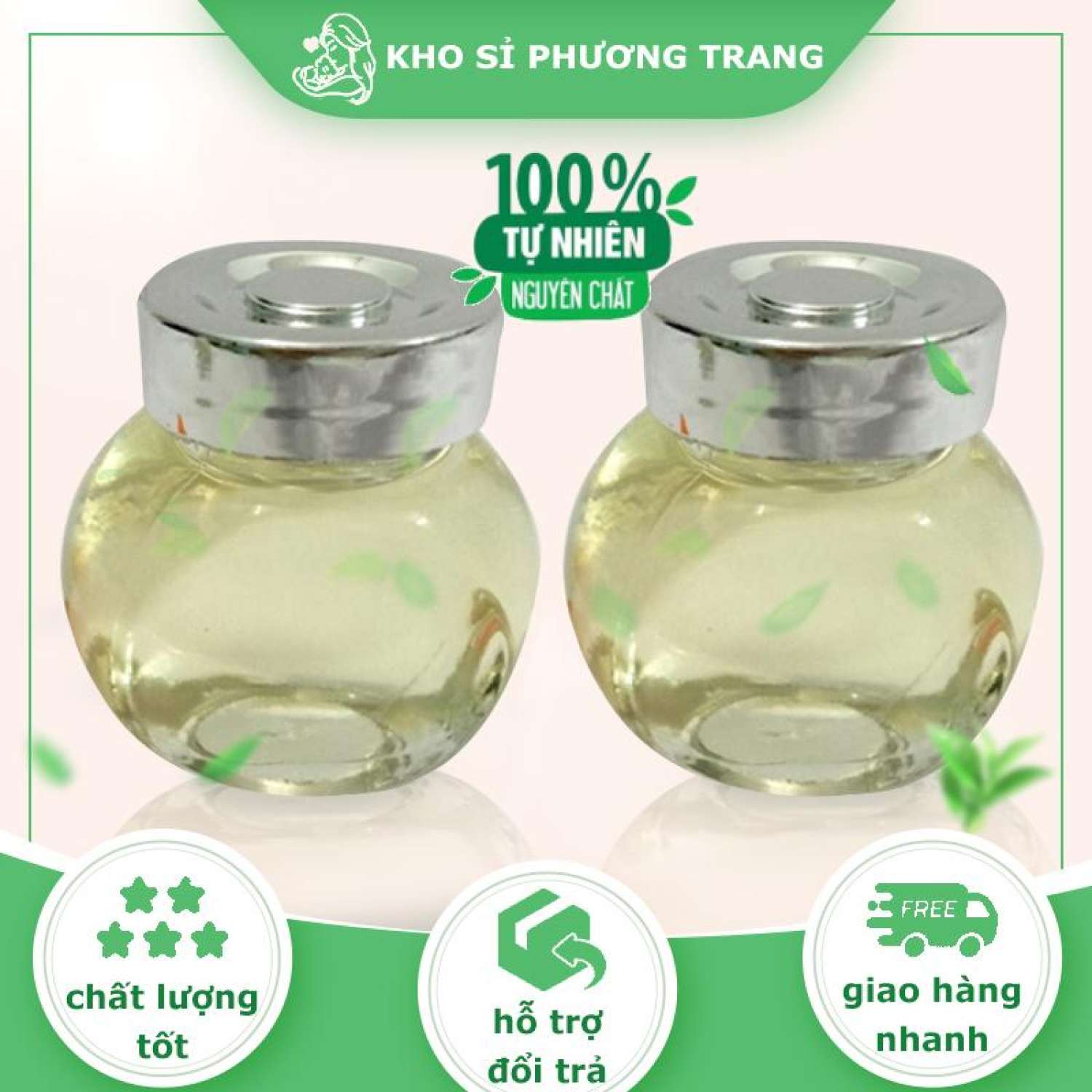 2 lọ 50ml dầu dừa nguyên chất 100% nhà nấu đảm bảo atvstp
