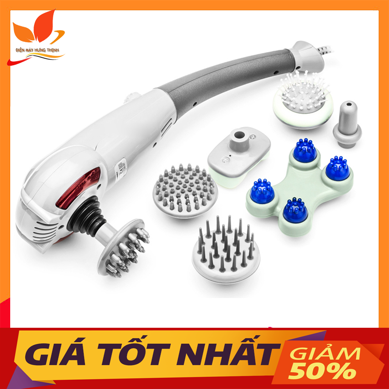 Máy matxa cầm tay King 7 đầu matxa body 7 đầu thay thế máy mát xa cầm tay tiện lợi