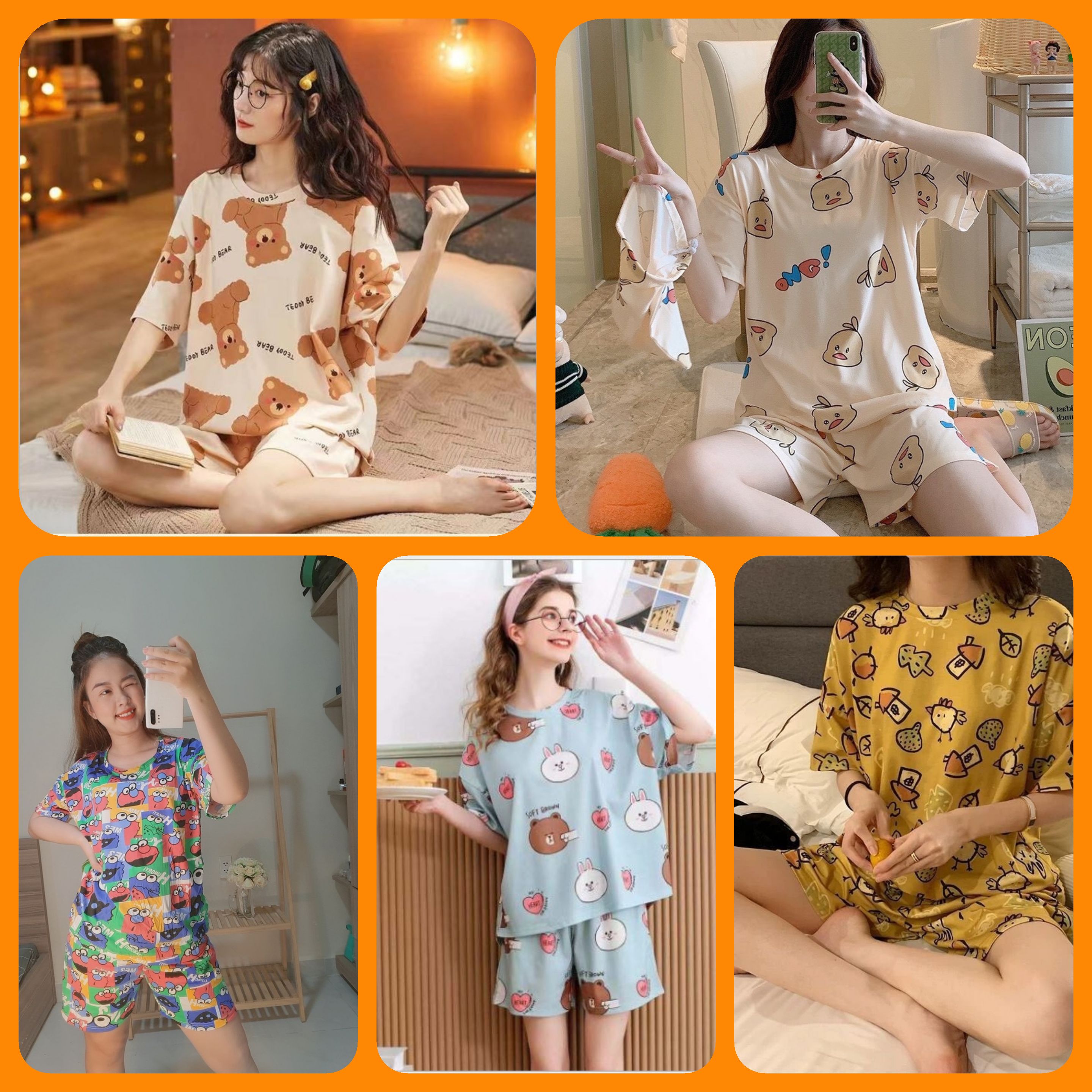 Đồ bộ thun pijama quảng châu cao cấp