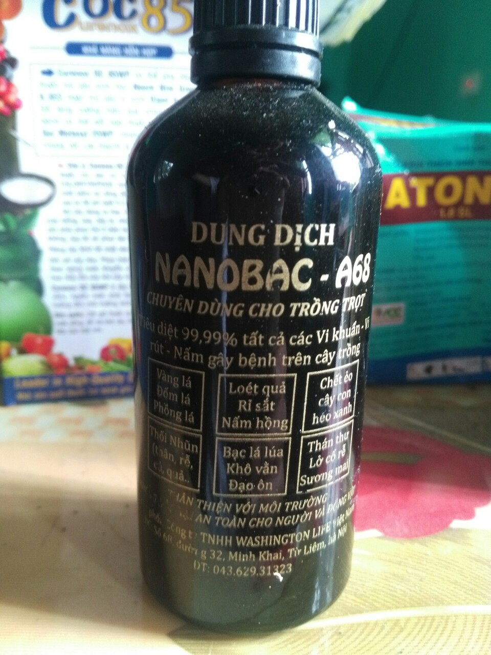 Nano Bạc phòng và tr.ị bệnh hiệu quả trên cây trồng chai 100ml