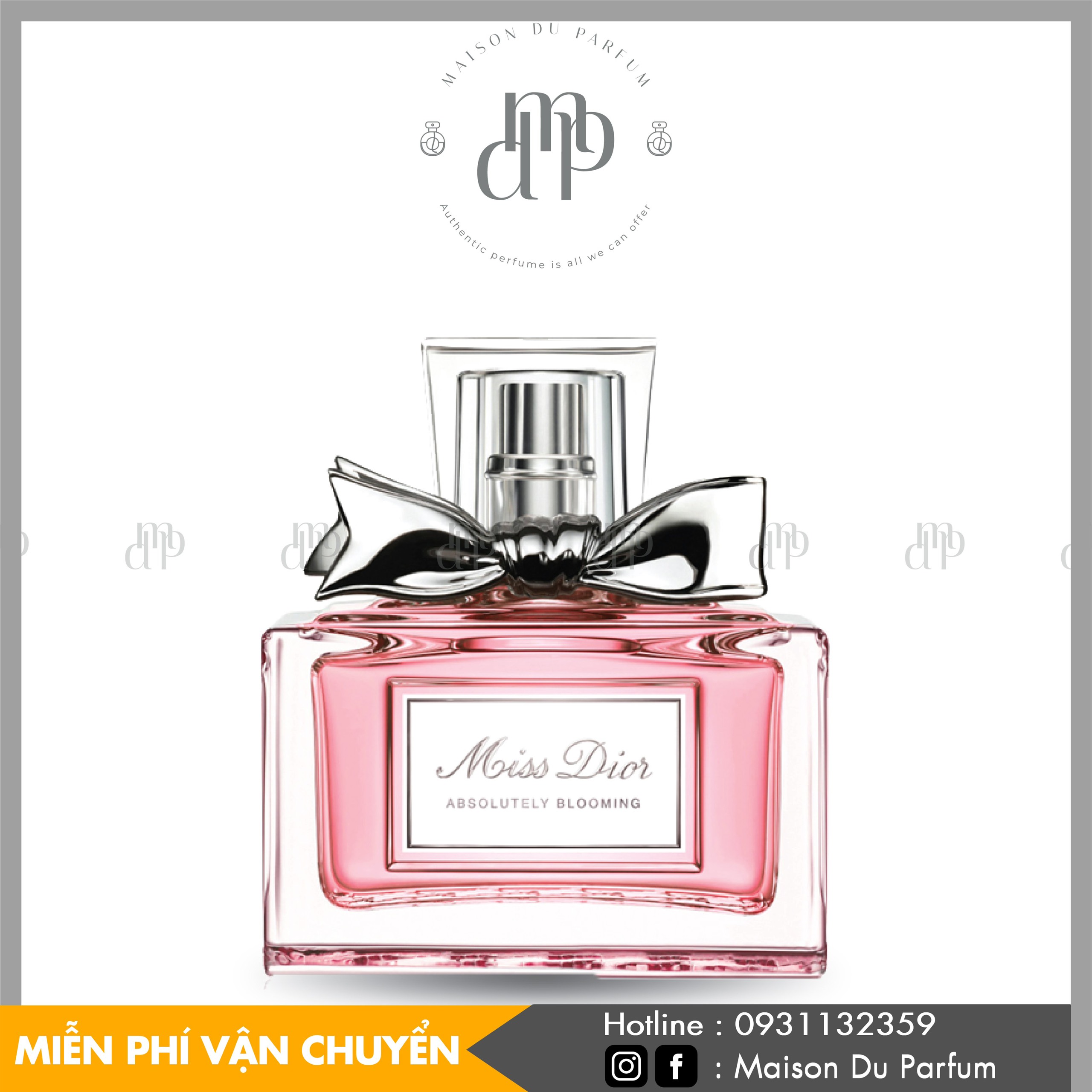 ⚜️Travel Size] Nước hoa nữ Dior Miss Dior Absolutely Blooming - Chính hãng - Maison Du Parfum