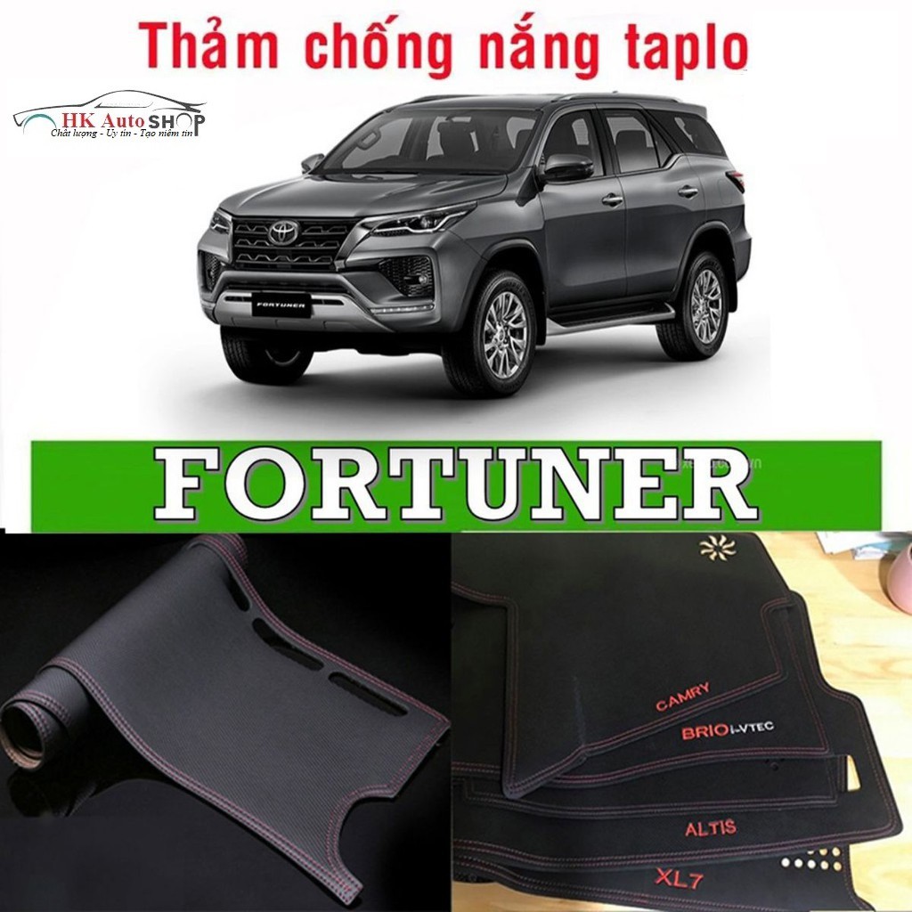 Thảm taplo da carbon fortuner đời 2017-2021