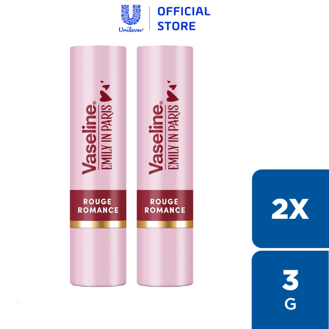 [New] Combo 2 Son dưỡng môi Vaseline Emily Paris 3g (Rouge Romance x2)