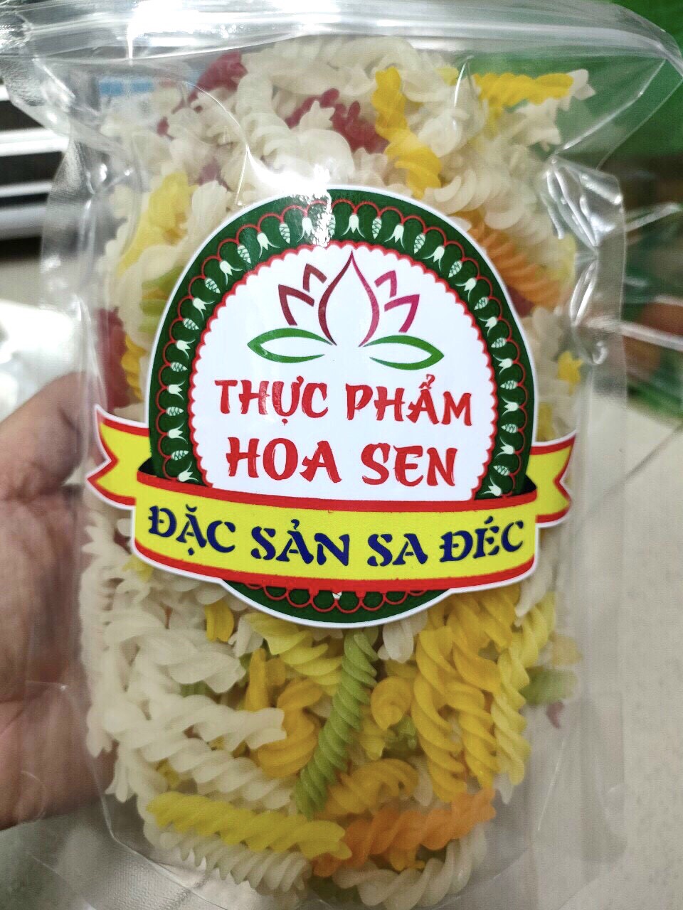 Nui xoắn rau củ sa đéc gói 500g