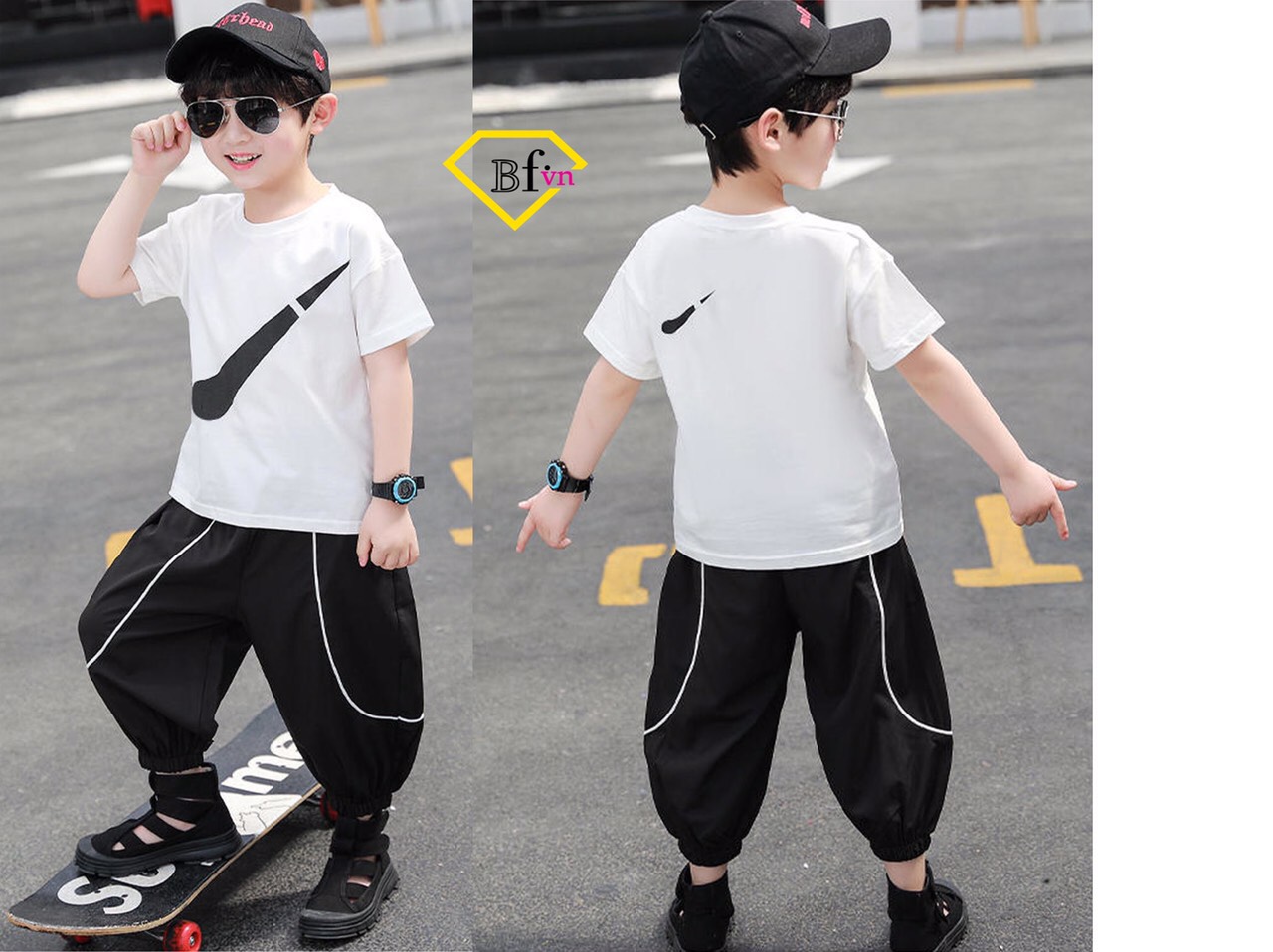 Quần áo Nike phong cách cho bé trai Sumikid từ 8-27kg - BFVN - Thời trang trẻ em cao cấp - chất vải 100% cotton xuất khẩu - quần áo bé trai đẹp độc lạ mùa thu đông