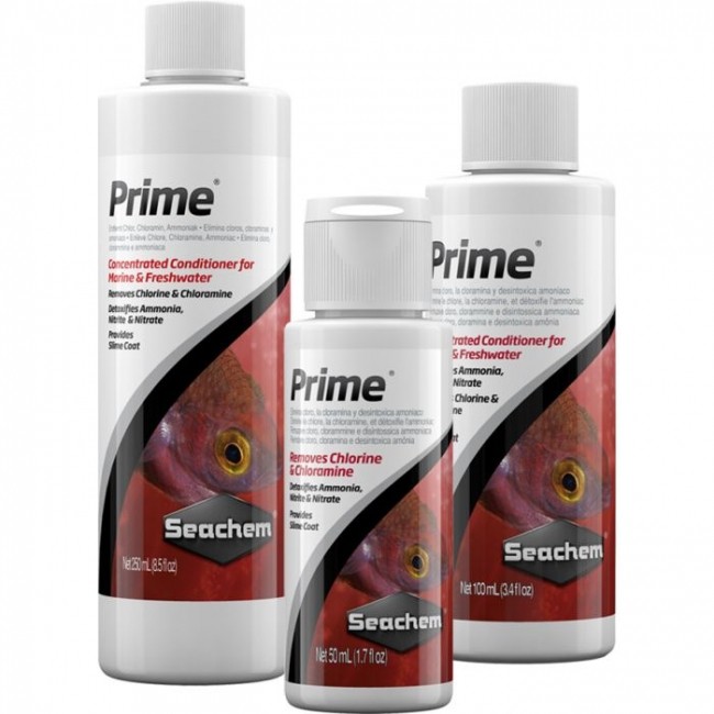 Dụng dịch xử lý nước, khử clo nh3 nitrite seachem prime- dung dịch xử lý nước mới tốt