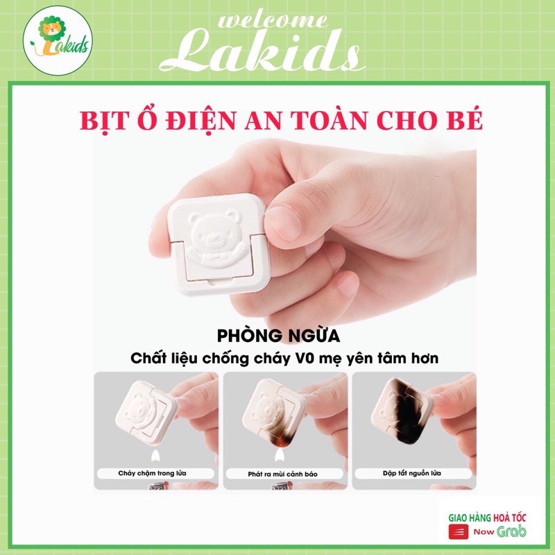 Nút bịt ổ điện chống giật LAKIDS an toàn cho bé