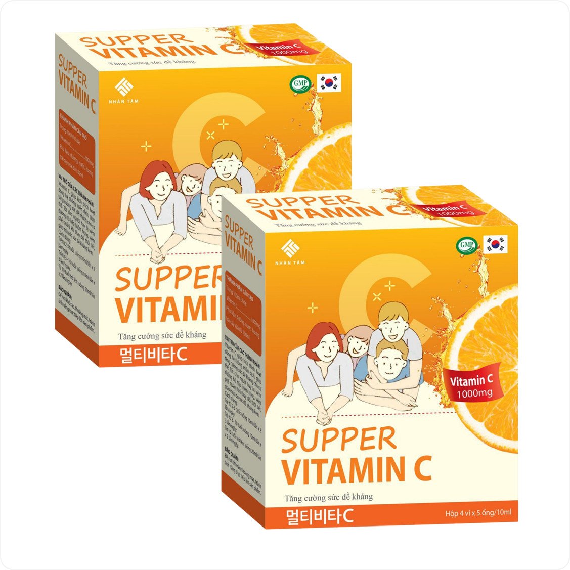 Ống uống Supper Vitamin C 1000mg bổ sung vitamin C hỗ trợ kích thích tiêu