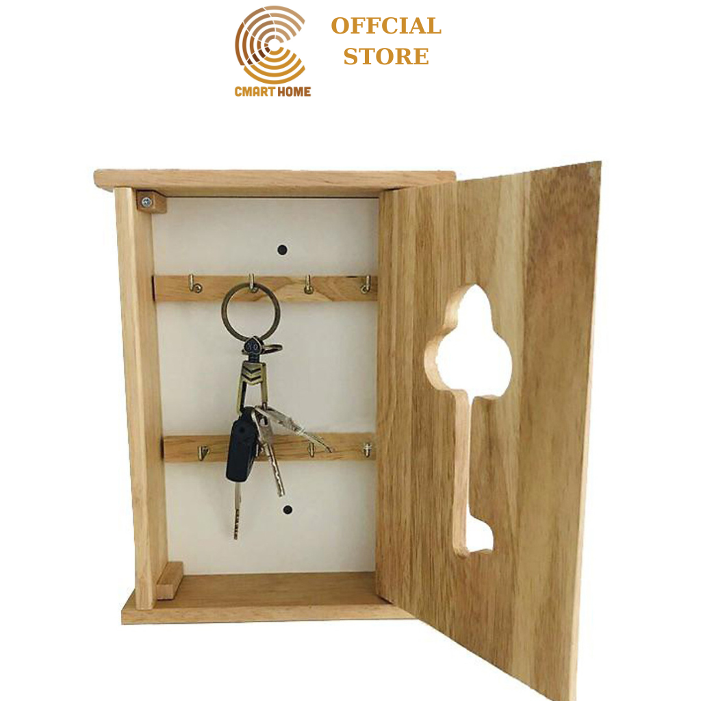Tủ Treo Chìa Khóa và Gía Hàng Rào Để Chìa Khóa  - Gỗ Cao Su Bền Đẹp Sang Trọng Cho Không Gian Bếp - Gỗ Đức Thành