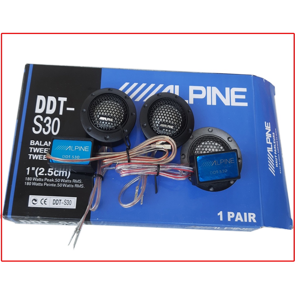 🎉🎉loa ô tô - loa treble alpine ddt-s30 cao cấp công suất 180watts độ âm thanh cho xế yêu cực chất.