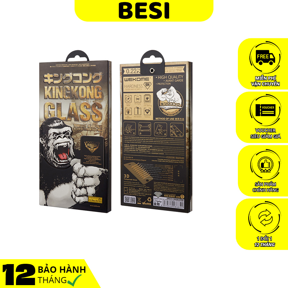 Kính cường lực kingkong wekome wtp-009 kingkong 3d curved screen protector