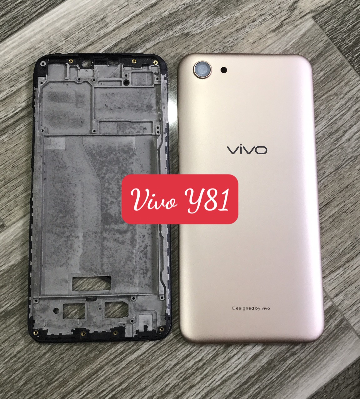 Bộ Vỏ + sườn Vivo Y81- kèm kính camera.phím