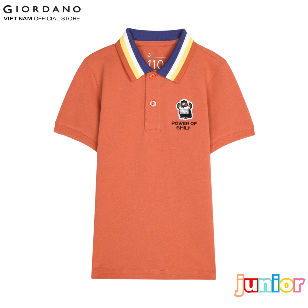 Áo thun có cổ trẻ em polo giordano 03012201