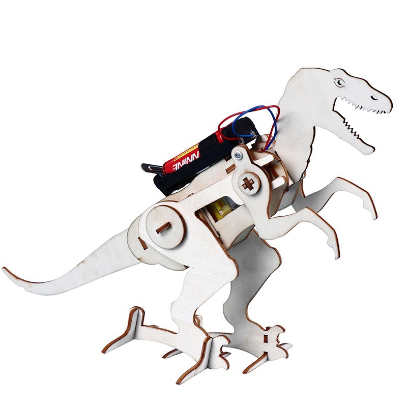 Đồ chơi giáo dục theo phương pháp stem steam - Bộ lắp ghép Con khủng long bằng gỗ