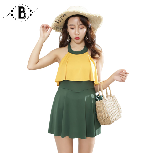 Đồ bơi nữ đẹp đồ tắm biển dạng váy áo bơi nữ một mảnh phong cách thời trang Hàn Quốc DAN18LA - Thương Hiệu BALO STORE