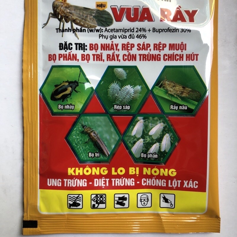 Sản Phẩm Vua rầy 15g hiệu quả cao diệt trừ Rệp sáp, bọ phấn, bọ nhảy, rầy xanh...