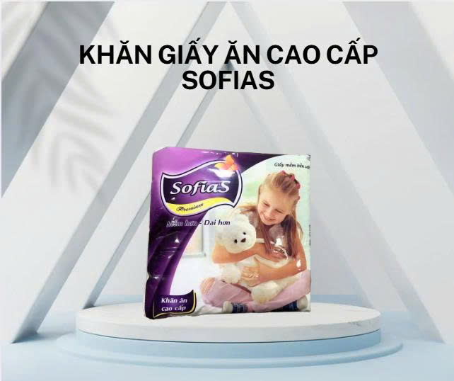 Lốc 5 khăn giấy vuông SofiaS cao cấp khổ lớn (100 tờ /gói), khăn giấy ăn, khăn giấy vệ sinh