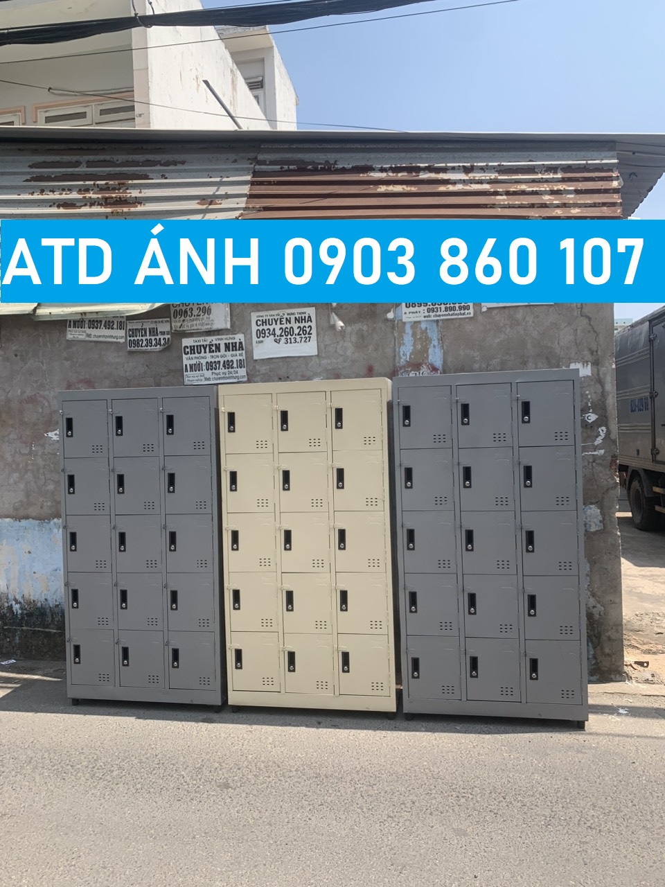 Tủ hồ sơ locker 15 ngăn giá rẻ đựng đồ cho nhân viên giá xuất xưởng ATD giao miễn phí tphcm, bình dư