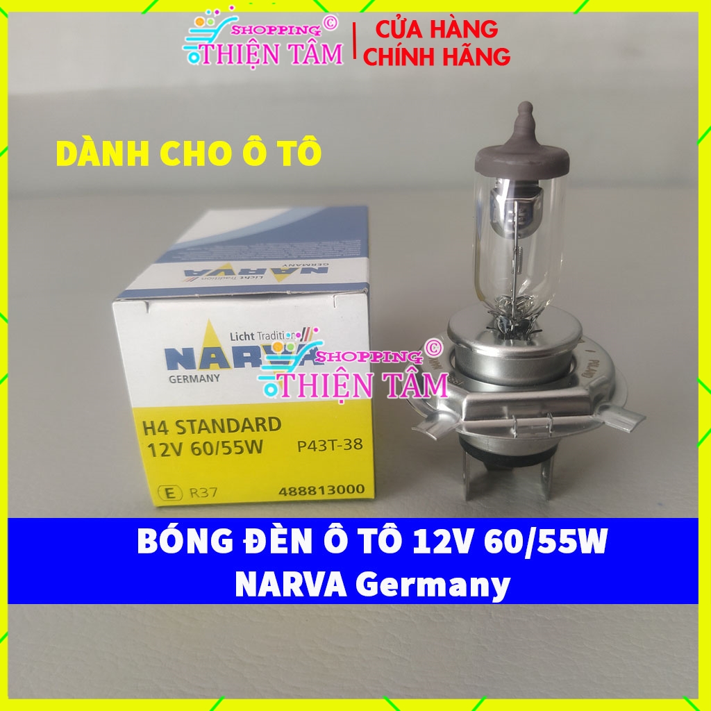 Bóng đèn ô tô xe hơi navar h4 12v 60/55w germany