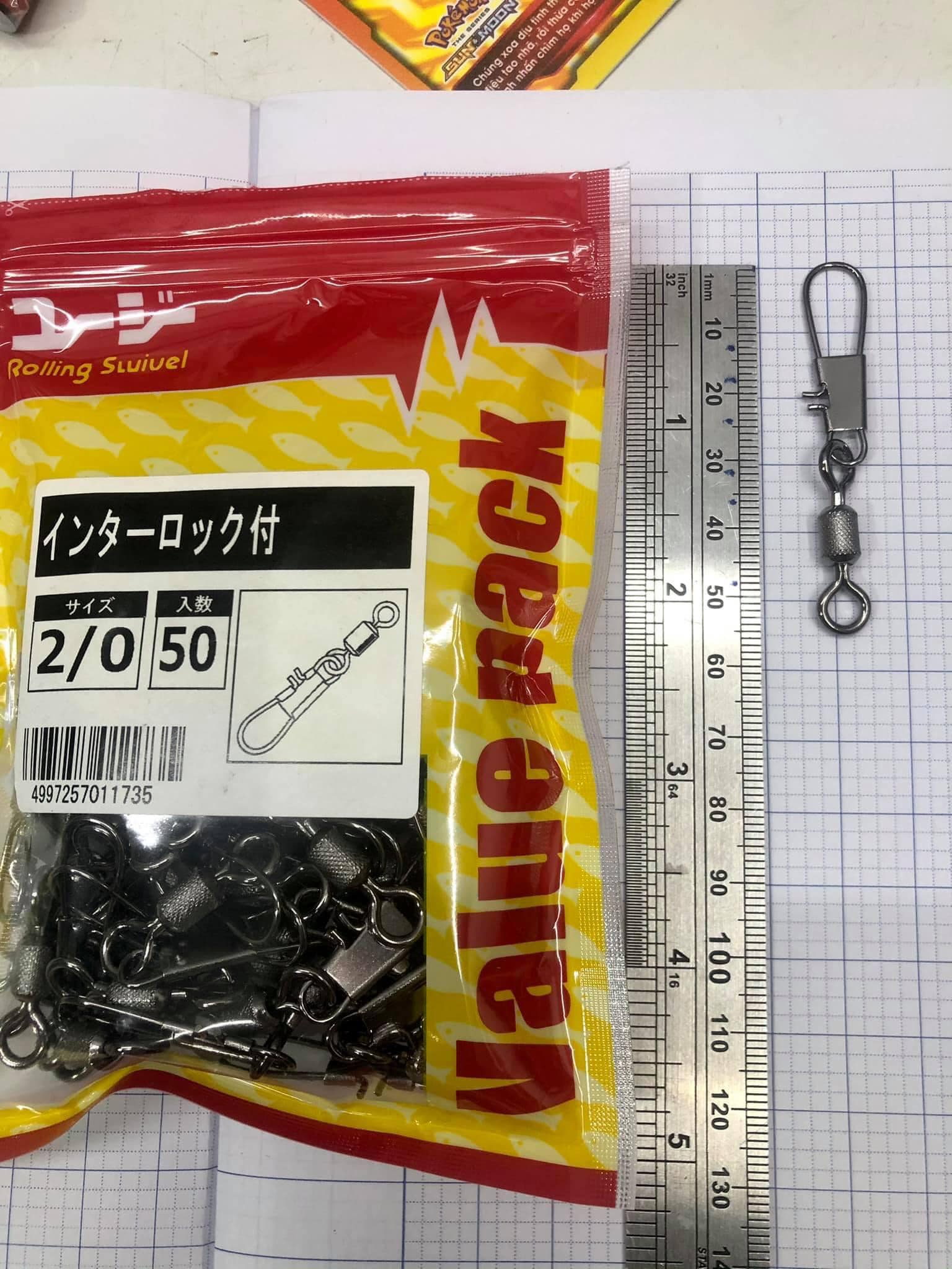 Khóa nhật dành cho câu cá tra . size 2/0