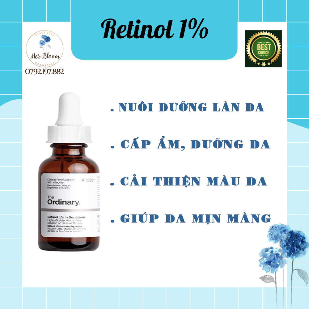-Tinh chất chống lão hóa-Retinol 1% In Squalane