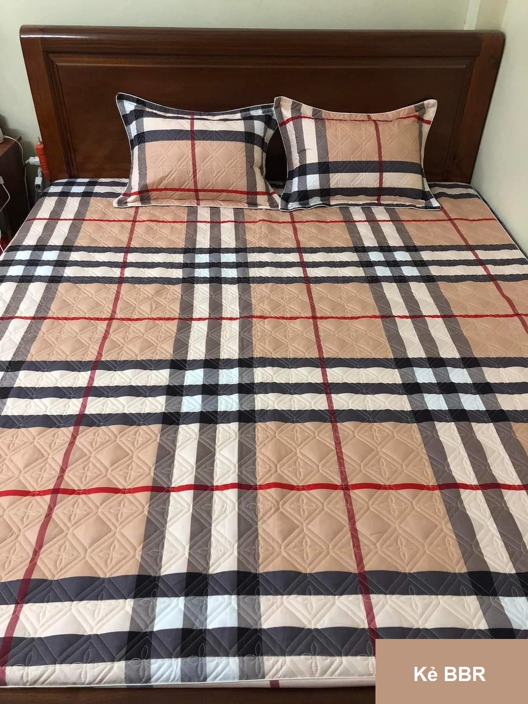 😤 ga chun trần bông kèm 2 vỏ gối dày dặn coton poly đủ cỡ mẫu kẻ bbr - được chọn mẫu
