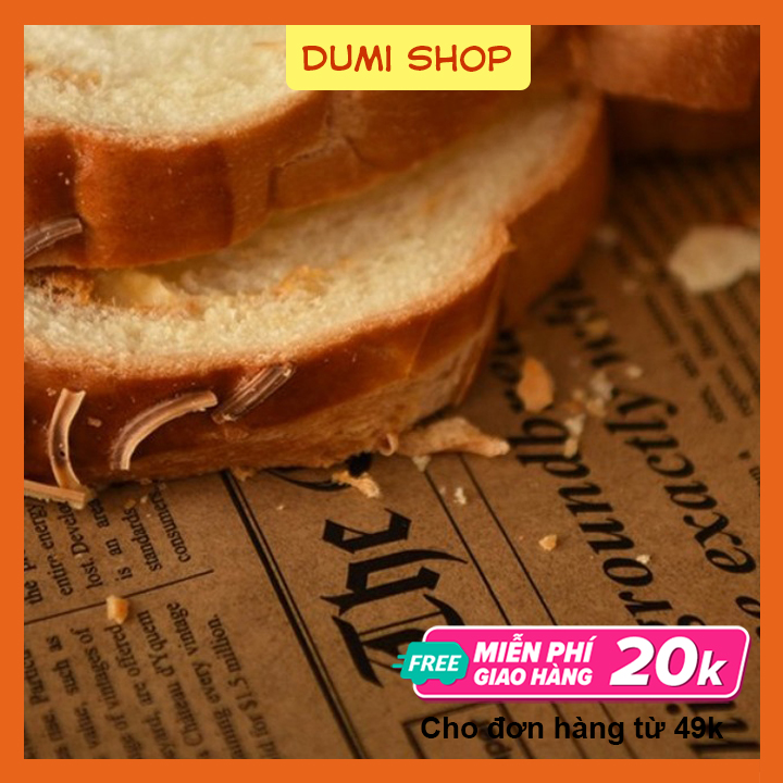 [HCM]Cuộn Giấy Nến Lót Nướng Bánh Hình Tờ Báo Phong Cách Vintage - Dumi Shop