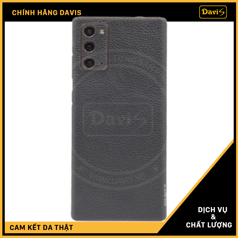 Dán da điện thoại Galaxy Note 20, làm từ da thật cao cấp - Chính hãng Davis